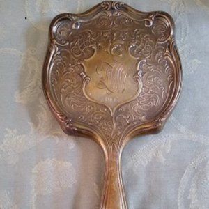 Antique Edwardian Sterling Silver Hand Mirror